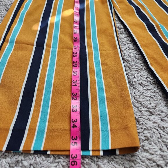 ZARA striped wide-leg culottes with button details - Picture 6 of 8